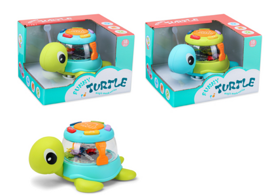 Battery-Powered Funny Musical Turtle