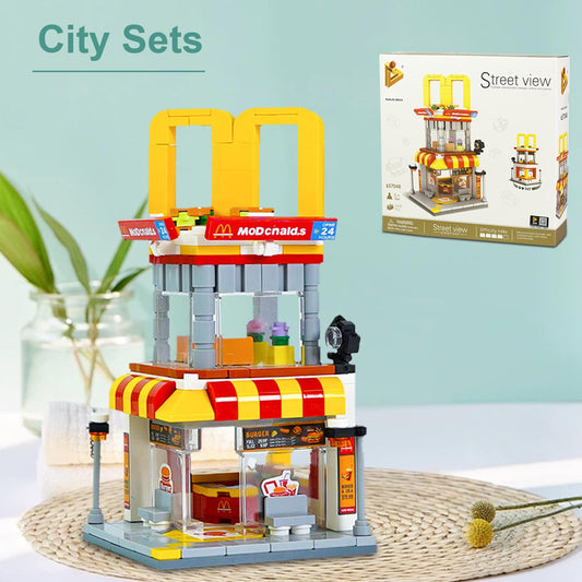 Burger Shop Lego Set – 244 PCS