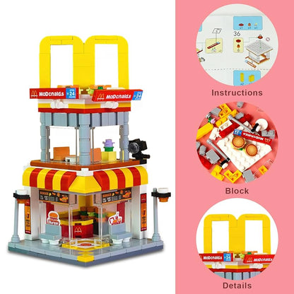 Burger Shop Lego Set – 244 PCS