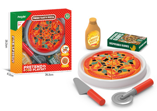 Fresh Tasty Pizza Pretend Food 11 PCS Playset