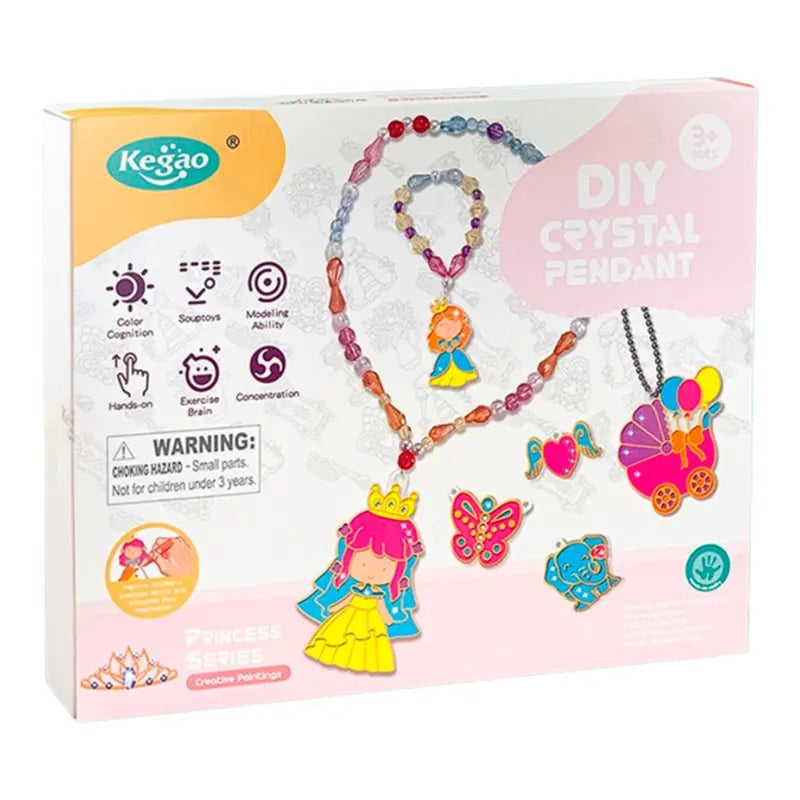 قلادة كريستالية يمكنك صنعها بنفسك - سلسلة الأميرة وحيد القرن