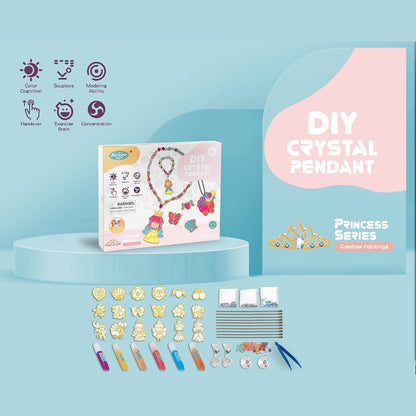 قلادة كريستالية يمكنك صنعها بنفسك - سلسلة الأميرة وحيد القرن