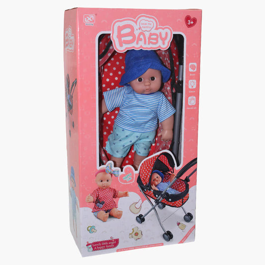 Dream Ride Doll Stroller With 30 CM Doll