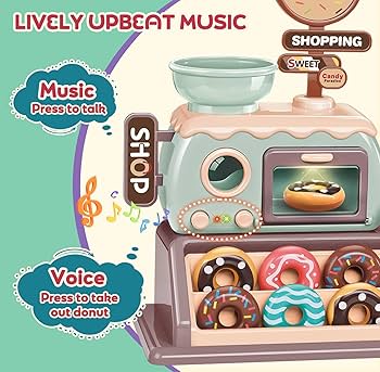 مجموعة ألعاب متجر الدونات الموسيقي 