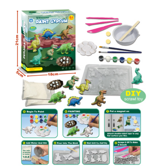 DinoCraft Plaster Painting Kit