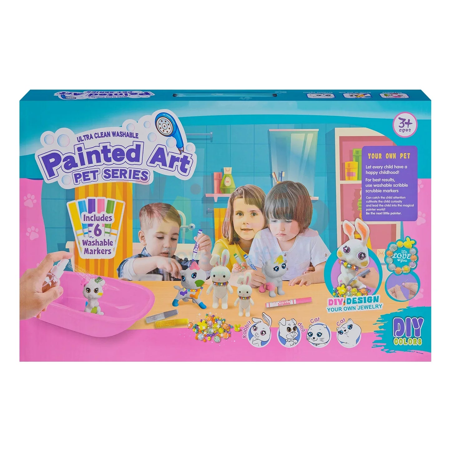 مجموعة ألعاب فنية قابلة للغسل للحيوانات الأليفة