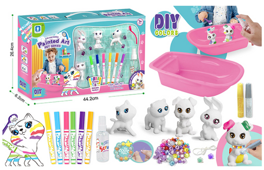 مجموعة ألعاب فنية قابلة للغسل للحيوانات الأليفة