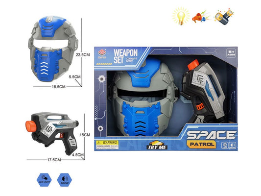 Space Patrol Blue Warrior Set – Lights & Sounds