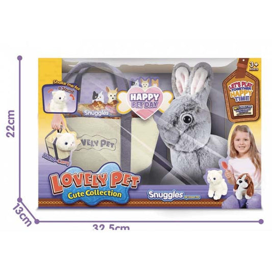 Lovely Pet Bunny with Carry Bag and sounds