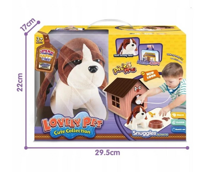 Soft Lovely Puppy With House