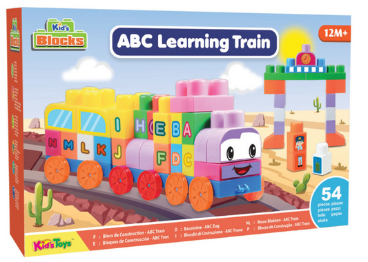 ABC Learning Train 54 PCS Blocks Building Set