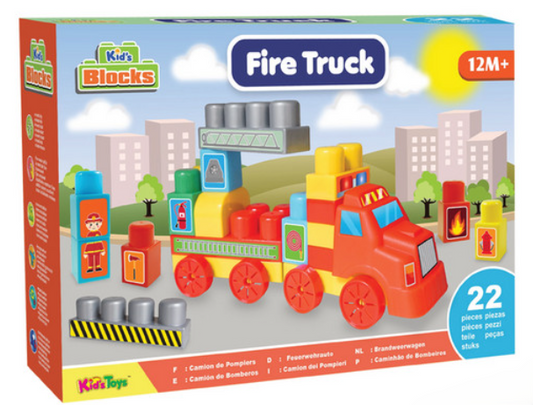 Fire Truck 22 PCS Blocks Building Set