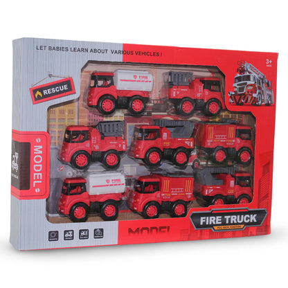 Fire Fighter Force Crew With 10 Cars