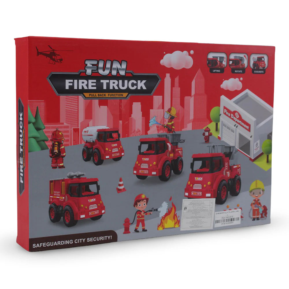 Fire Fighter Force Crew With 10 Cars