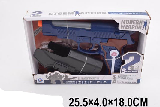 مسدس شرطة مزود بضوء وصوت