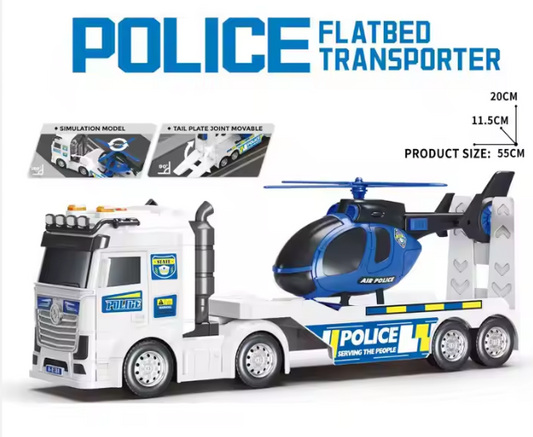Police Flatbed Transporter With Lights & Sounds