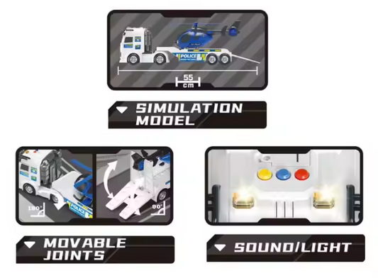 Police Flatbed Transporter With Lights & Sounds
