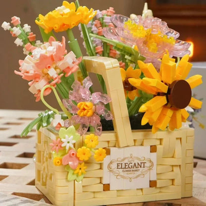 Elegant Flower Basket 3D Puzzle - 1263 PCS