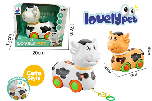 Roll & Go Musical Cow