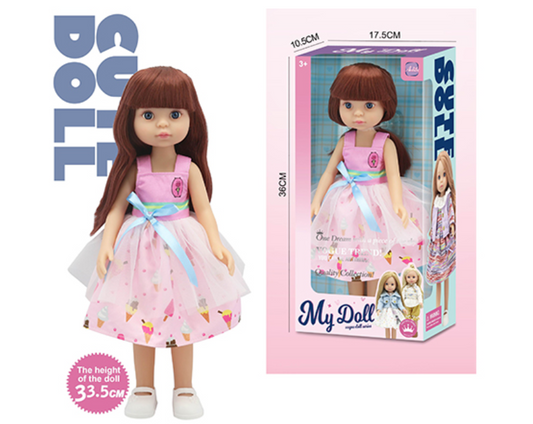 My 33.5 Cm doll with soft long hair